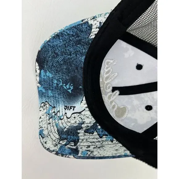 Cabela's Club Blue Camo Baseball Cap Hat Outdoors Hunting Fishing Snapback - Picture 7 of 9